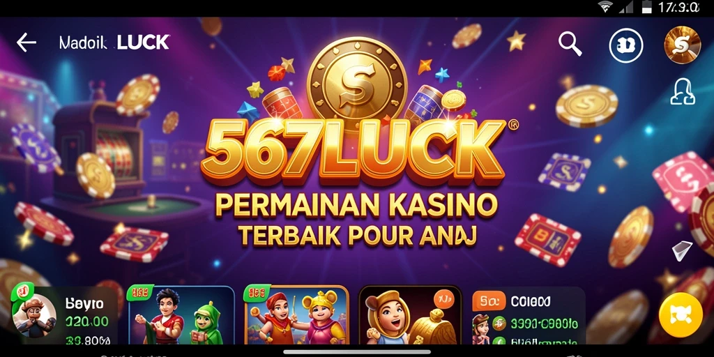 Tampilan gameplay 567LUCK yang menarik dan mendebarkan.