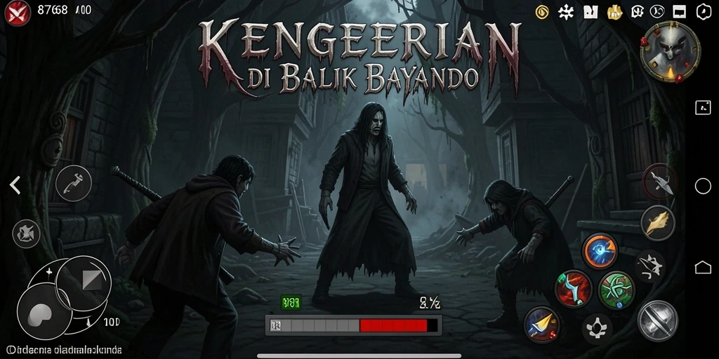 Screenshot menampilkan gameplay menegangkan di 8768.