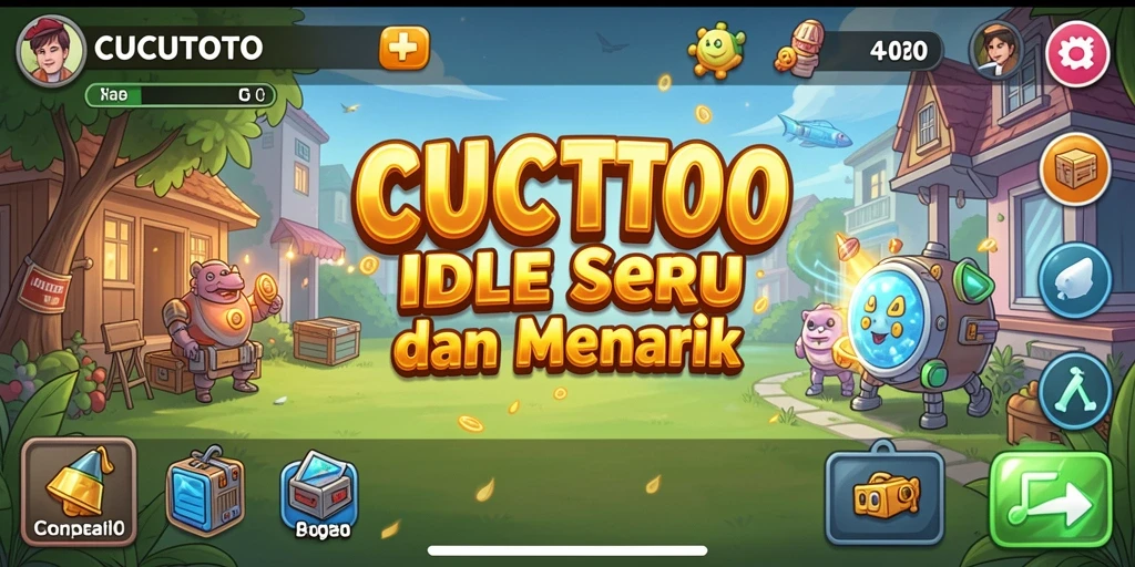 Tampilan gameplay CUCUTOTO yang seru dan interaktif.
