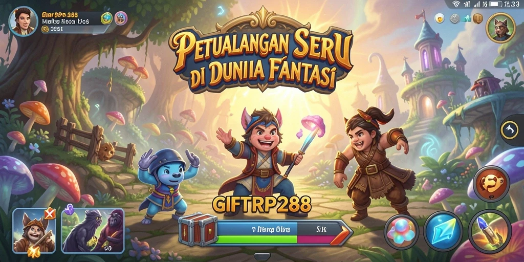 Tangkapan layar GIFTRP288 menampilkan aksi petualangan yang seru.