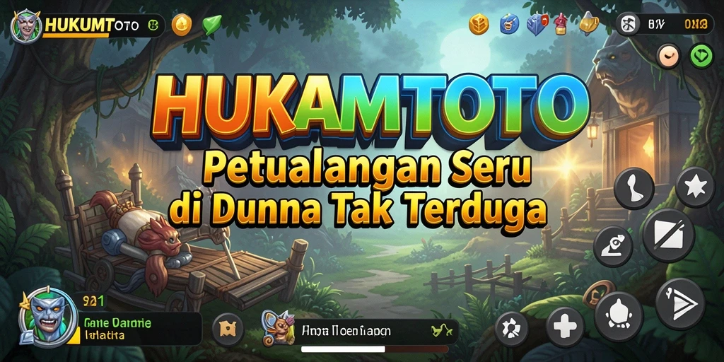 Gameplay seru HUKUMTOTO saat menjelajahi dunia petualangan.