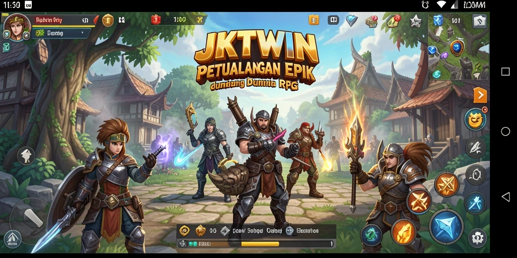 Tampilan gameplay JKTWIN yang menakjubkan dan penuh aksi.