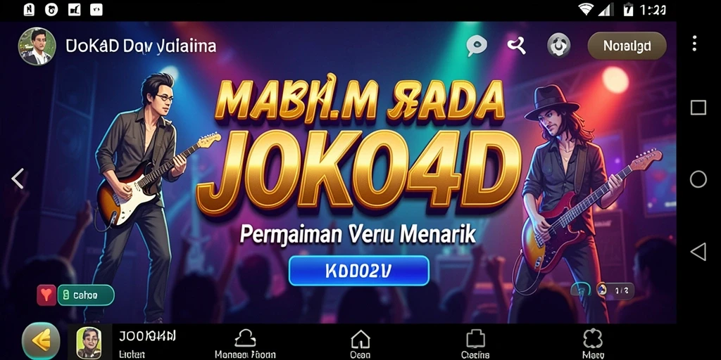 Tampilan gameplay yang menampilkan serunya bermain musik di JOKO4D.