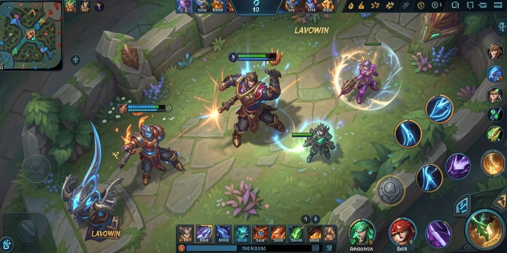 Tangkapan layar mendalam dari gameplay LAVOWIN yang seru.