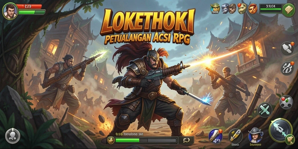 Gameplay seru LOKETHOKI dengan aksi pertarungan yang mendebarkan.