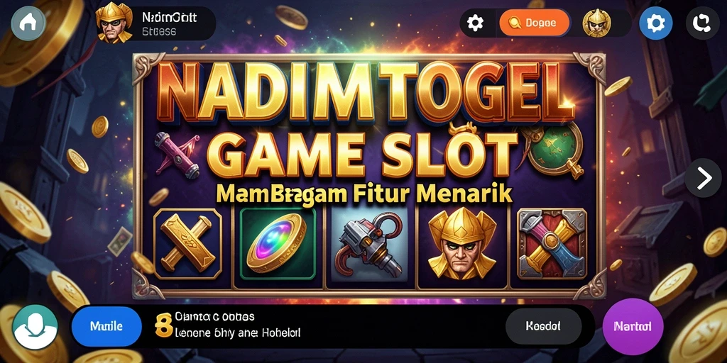 Tampilan gameplay slot NADIMTOGEL yang menarik dan interaktif