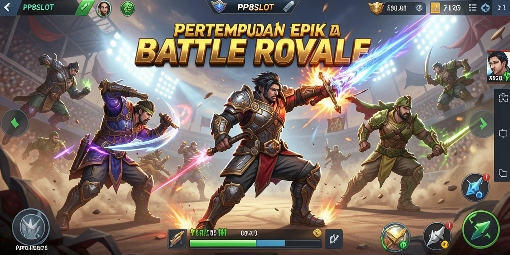 Gameplay Battle Royale yang seru dan mendebarkan di PP8SLOT.