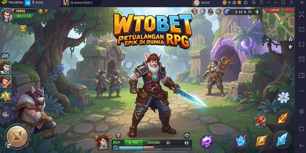 Tampilan penuh aksi dari gameplay RPG WTOBET yang mengasyikkan.
